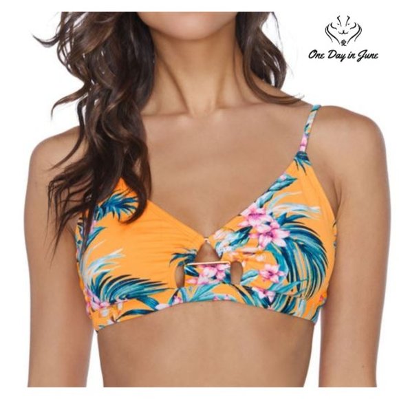 Ambrielle Other - Ambrielle Floral Bralette Bikini Top